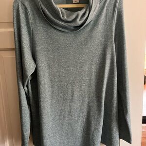 Women's Cowl Neck Sweater - light blue